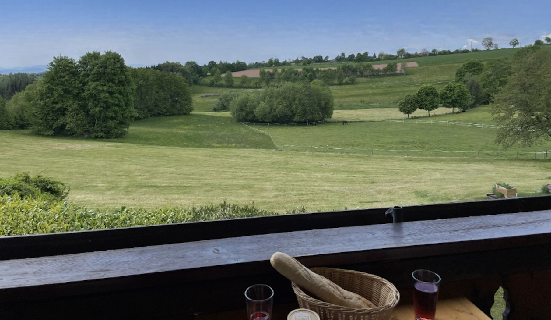 Aussicht, Idylle, Natur, Grün, Schwarzwald, Ruhe, Genießen, Entspannung, Wiese, Freie Sicht, Wolkenfrei