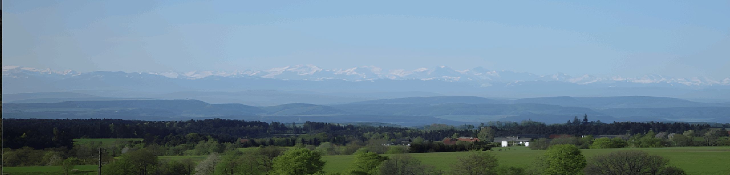 Wunderschöne Alpensicht, Schweiz, Frankreich, Natur