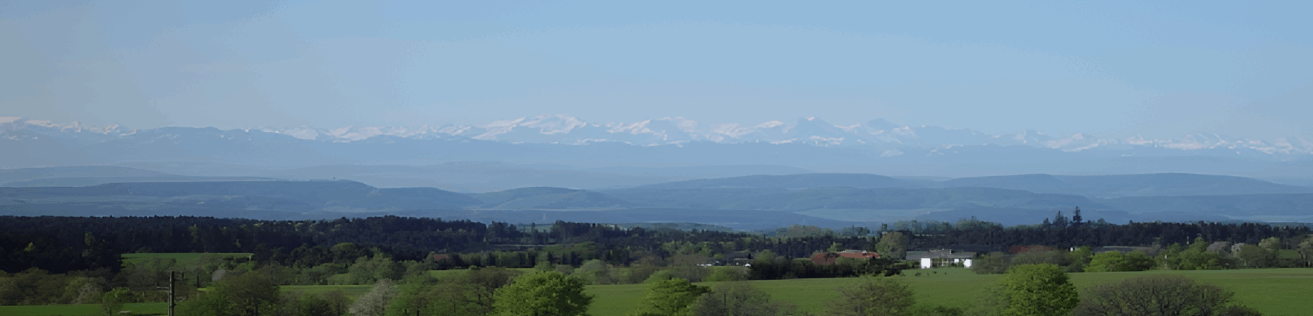 Wunderschöne Alpensicht, Schweiz, Frankreich, Natur